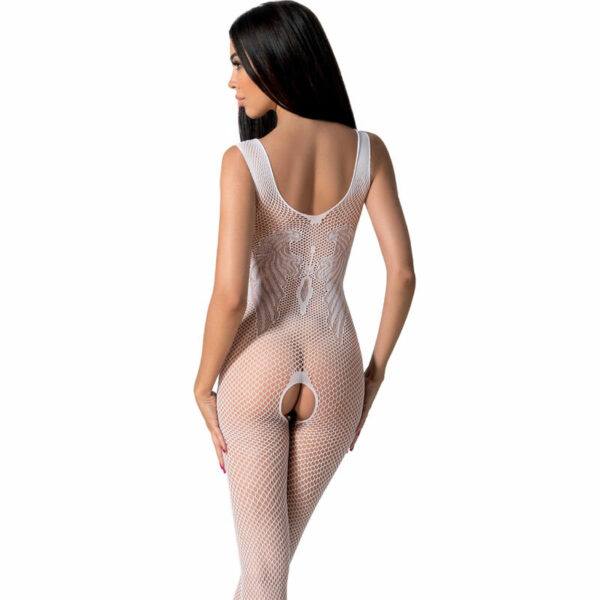 PASSION - BS098 BODYSTOCKING BLANCO TALLA UNICA - Imagen 2