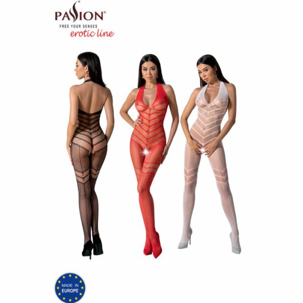 PASSION - BS100 BODYSTOCKING ROJO TALLA UNICA - Imagen 6