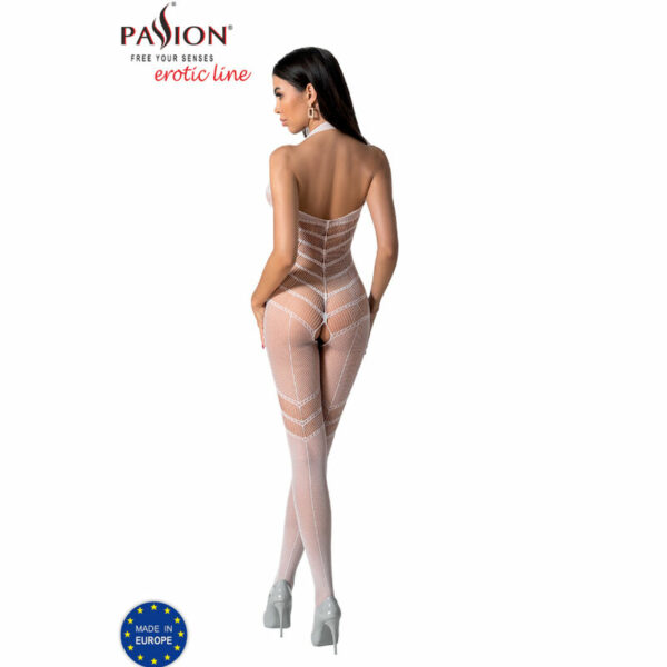 PASSION - BS100 BODYSTOCKING BLANCO TALLA UNICA - Imagen 4