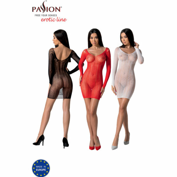 PASSION - BS101 BODYSTOCKING ROJO TALLA UNICA - Imagen 6