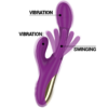 INTENSE - APOLO VIBRADOR MULTIFUNCIÓN RECARGABLE 7 VIBRACIONES CON LENGUA OSCILANTE MORADO - Imagen 4