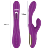 INTENSE - APOLO VIBRADOR MULTIFUNCIÓN RECARGABLE 7 VIBRACIONES CON LENGUA OSCILANTE MORADO - Imagen 5