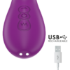INTENSE - APOLO VIBRADOR MULTIFUNCIÓN RECARGABLE 7 VIBRACIONES CON LENGUA OSCILANTE MORADO - Imagen 7