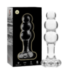NEBULA SERIES BY IBIZA - MODELO 1 PLUG CRISTAL BOROSILICATO TRANSPARENTE 10.5 CM -O- 3 CM - Imagen 3