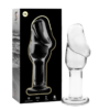 NEBULA SERIES BY IBIZA - MODELO 6 PLUG CRISTAL BOROSILICATO TRANSPARENTE 12.5 CM -O- 4 CM - Imagen 3
