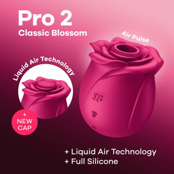 SATISFYER - AIR PULSE PRO 2 CLASSIC BLOSSOM VIBRADOR - Imagen 8