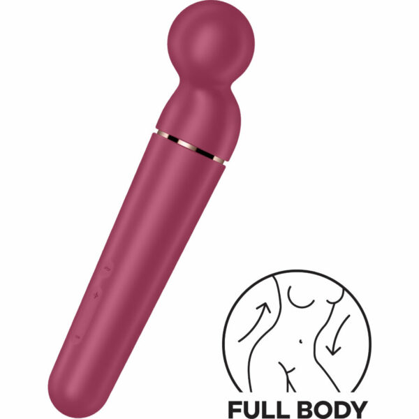 SATISFYER - PLANET WAND-ER MASAJEADOR VIBRADOR BERRY - Imagen 5