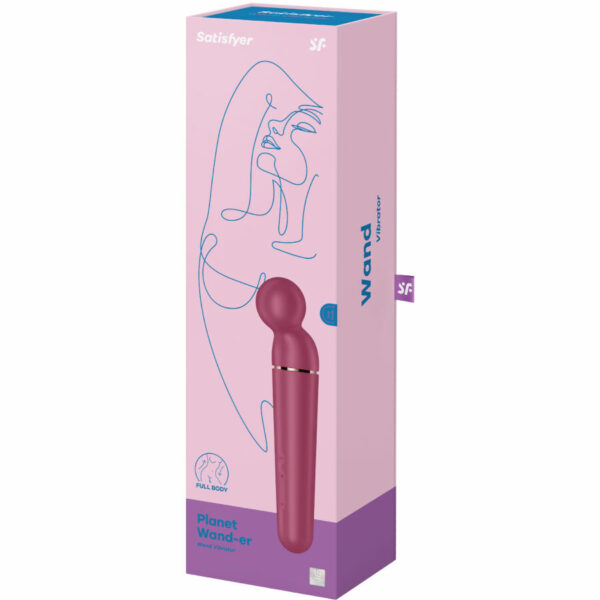 SATISFYER - PLANET WAND-ER MASAJEADOR VIBRADOR BERRY - Imagen 6