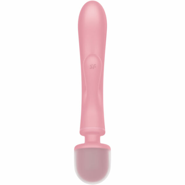 SATISFYER - TRIPLE LOVER MASAJEADOR VIBRADOR RABBIT ROSA - Imagen 4