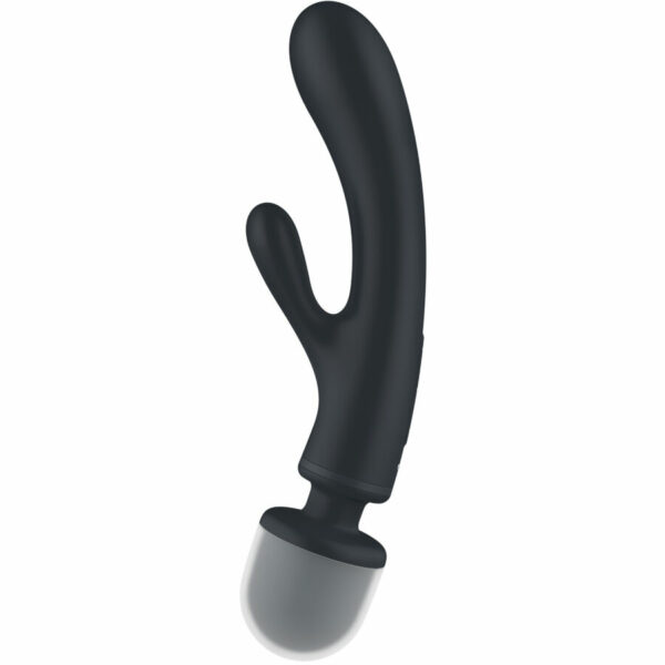 SATISFYER - TRIPLE LOVER MASAJEADOR VIBRADOR RABBIT GRIS - Imagen 3