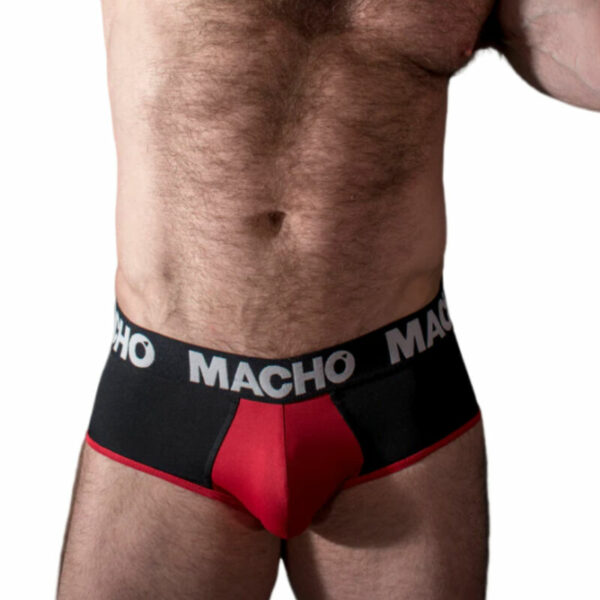 MACHO - MS26N SLIP NEGRO/ROJO XL - Imagen 2