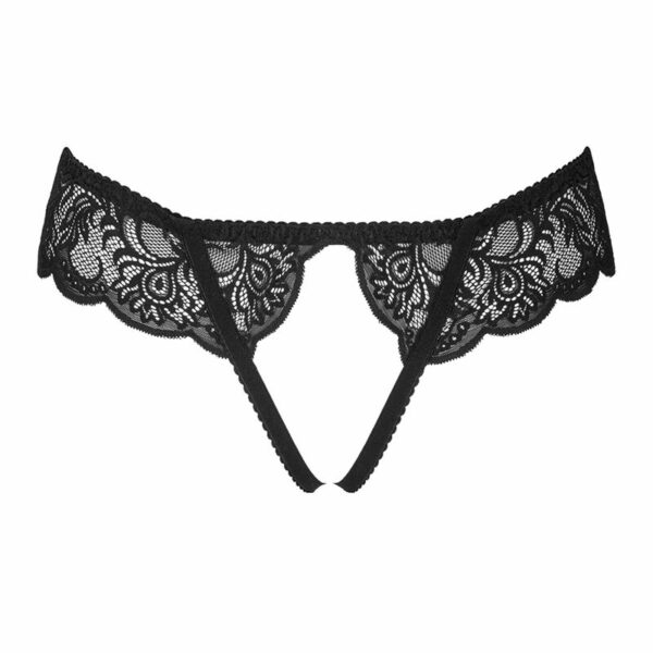 LIVCO CORSETTI FASHION - LOVE STORY LC 90679 PANTY CROTCHLESS NEGRO S/M - Imagen 4