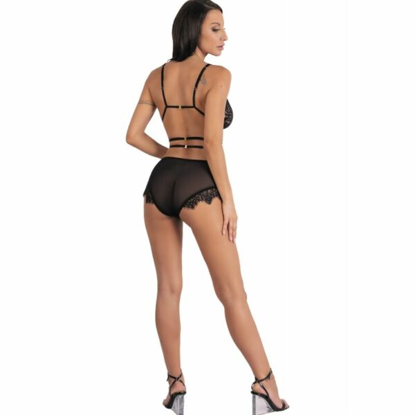 LIVCO CORSETTI FASHION - DREZNA LC 90733 SUJETADOR + PANTY NEGRO S/M - Imagen 4