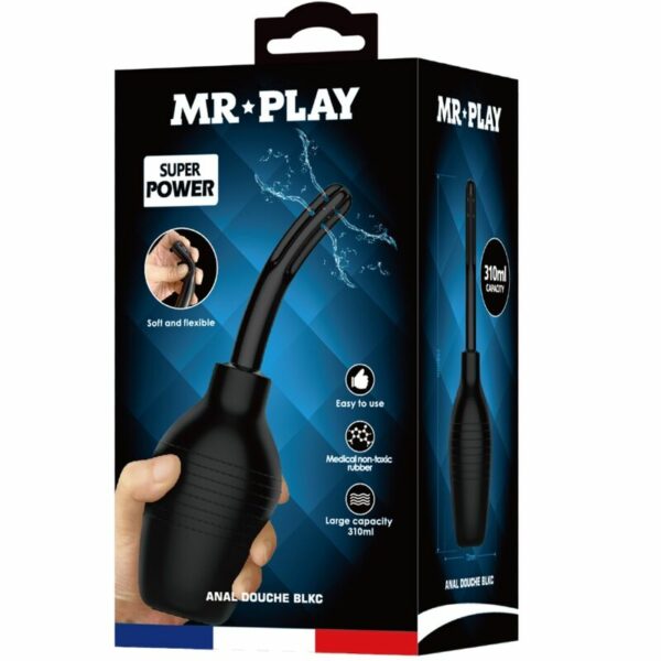 MR PLAY - DUCHA ANAL BLKC SUPER POWER NEGRO - Imagen 7