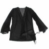 SUBBLIME - BATA TELA TRANSPARENTE DETALLE ENCAJE NEGRO L/XL - Imagen 5