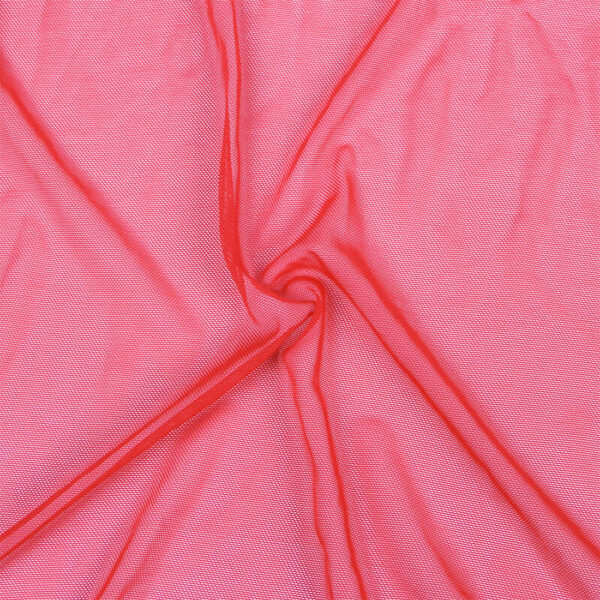 SUBBLIME - BATA TELA TRANSPARENTE DETALLE ENCAJE ROJO L/XL - Imagen 11