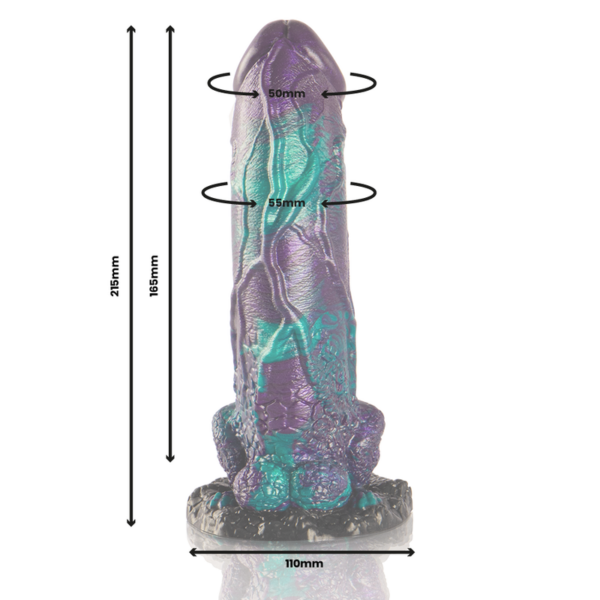 EPIC - BASILISK DILDO DOBLE PLACER ESCAMOSO TAMAÑO GRANDE - Imagen 3