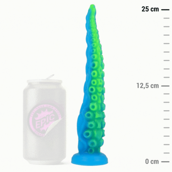 EPIC - SCYLLA DILDO TENTÁCULO FINO FLUORESCENTE TAMAÑO PEQUEÑO