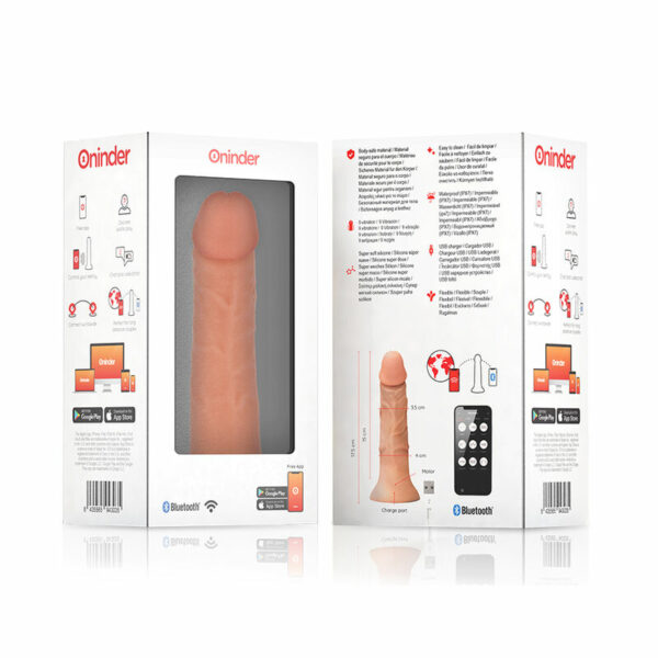 ONINDER - SMALL BOGOTÁ CYBER REALISMO VIBRACION 17.5 CM -O- 4 CM - APP GRATUITA - Imagen 8