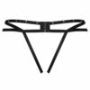 LIVCO CORSETTI FASHION - NOMADE TANGA CROTCHLESS NEGRO S/M - Imagen 4