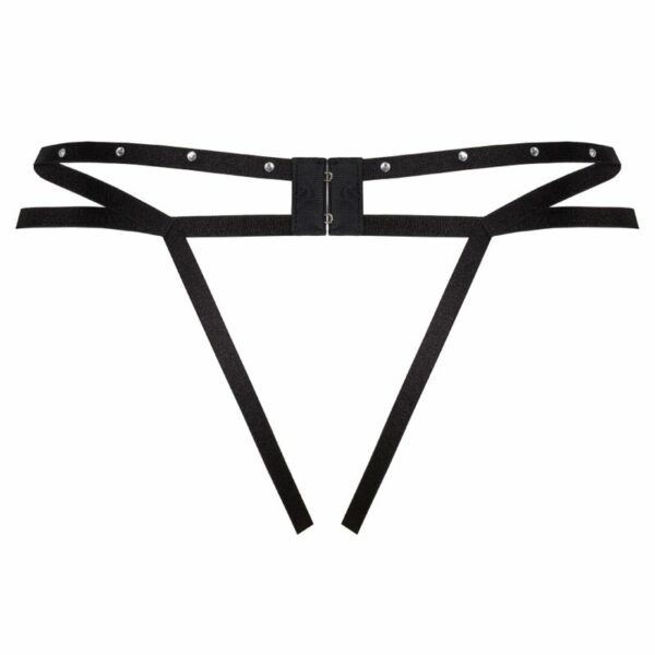 LIVCO CORSETTI FASHION - NOMADE TANGA CROTCHLESS NEGRO L/XL - Imagen 4