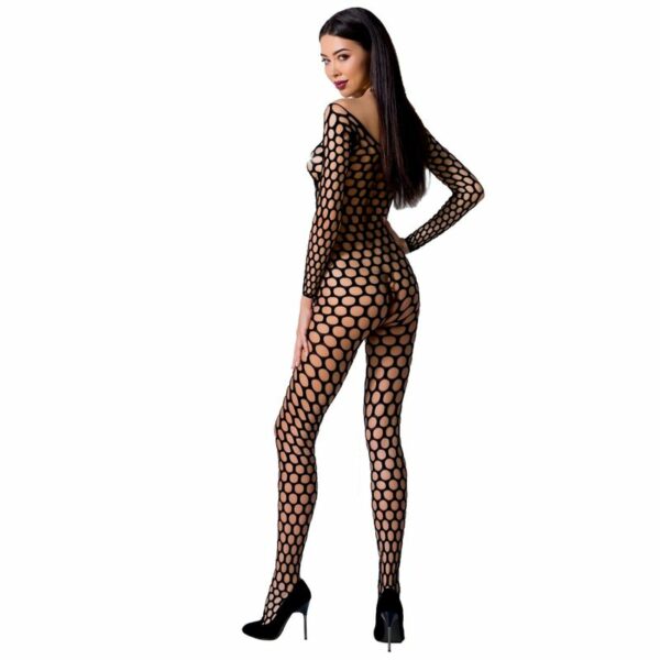 PASSION - WOMAN BS077 BODYSTOCKING TALLA UNICA NEGRO - Imagen 2