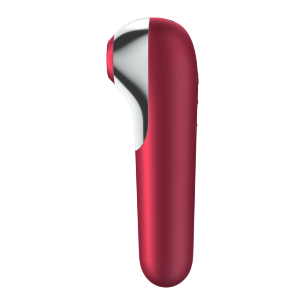 SATISFYER - DUAL LOVE VIBRADOR Y SUCCIONADOR CON AIRE PULSADO ROJO - Imagen 2