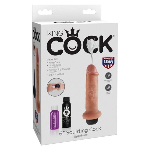 King Cock Dildo Eyaculador 6 Color Natural - Imagen 2