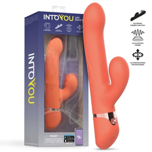 Mindy Vibrador con Anillo de Bolas Up and Down, Finger y Pulsación con APP - Imagen 13