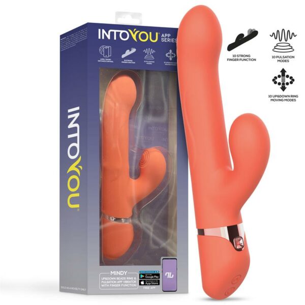 Mindy Vibrador con Anillo de Bolas Up and Down, Finger y Pulsación con APP - Imagen 14