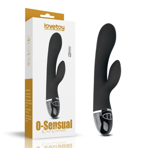 Vibrador O-Sensual Clit Duo Climax Negro - Imagen 9