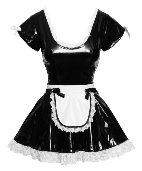 Vestido de Sirvienta / Maid   hecho de vinilo S - Imagen 2