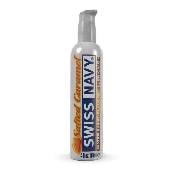 Swiss Navy - Lubricante con Delicioso Sabor a Caramelo Salado - 118 ml