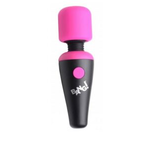 Mini Masajeador Wand Rosa USB – 10 Funciones de Vibración | Portátil