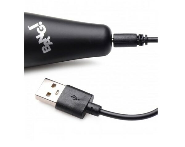 Mini Masajeador Wand Rosa USB – 10 Funciones de Vibración | Portátil - Imagen 3