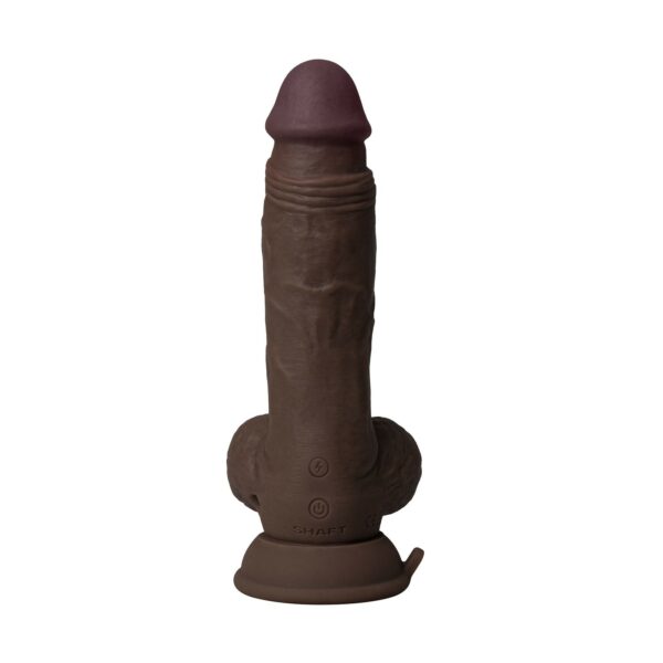 SHAFT – Dildo Realista 19 CM con Vibracion – MAHOGANY - Imagen 4