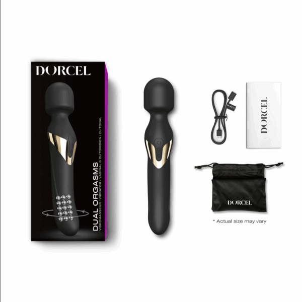 DORCEL - MASAJEADOR VIBRADOR DUAL ORGASMS GOLD - Imagen 5