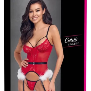 Conjunto Navideño X-Mas de Cottelli LINGERIE – Camiseta de Tirantes y Tanga