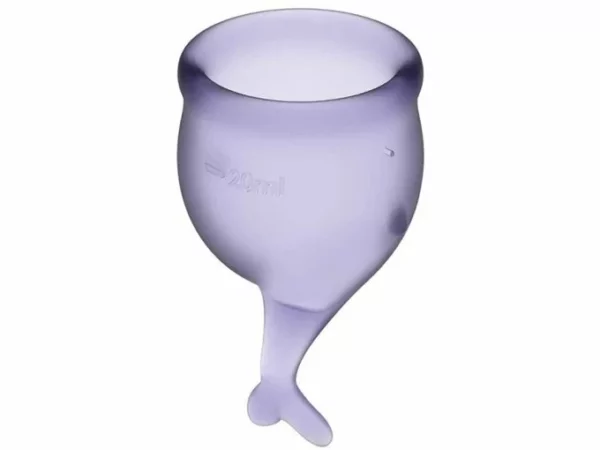 Copa Menstrual de Silicona Blanda Satisfyer – Set de 2 Tallas (S y M) - Imagen 3