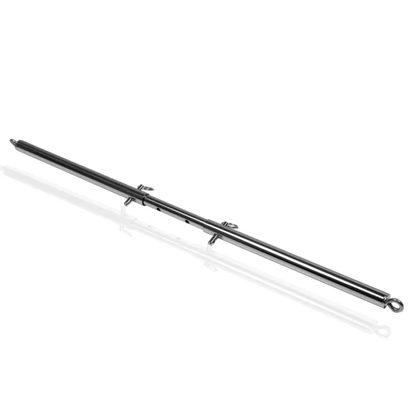 Barra Separadora Ajustable con Múltiples Ganchos – Spreader Bar BDSM Plateada - Imagen 2