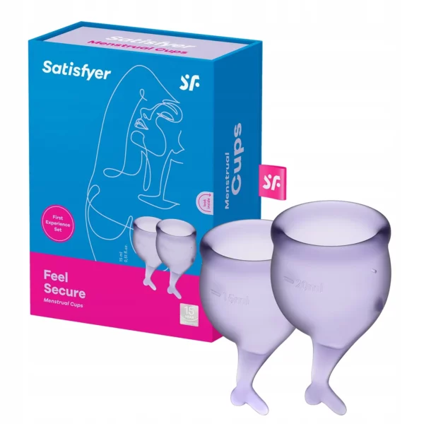 Copa Menstrual de Silicona Blanda Satisfyer – Set de 2 Tallas (S y M)