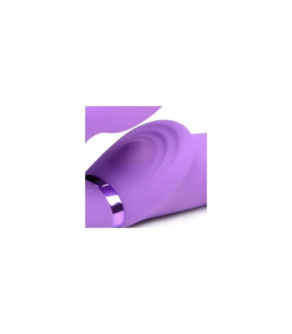 ARNÉS INFLABLE DOBLE C/ MANDO Y PULSATORIO CLÍTORIS USB LILA - Imagen 8