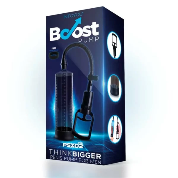 BOOST PUMPS – Bomba Manual para el Pene PSX02 Negra - Imagen 3