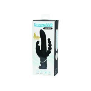 VIBRADOR HAPPY RABBIT TRIPLE CURVE BLACK