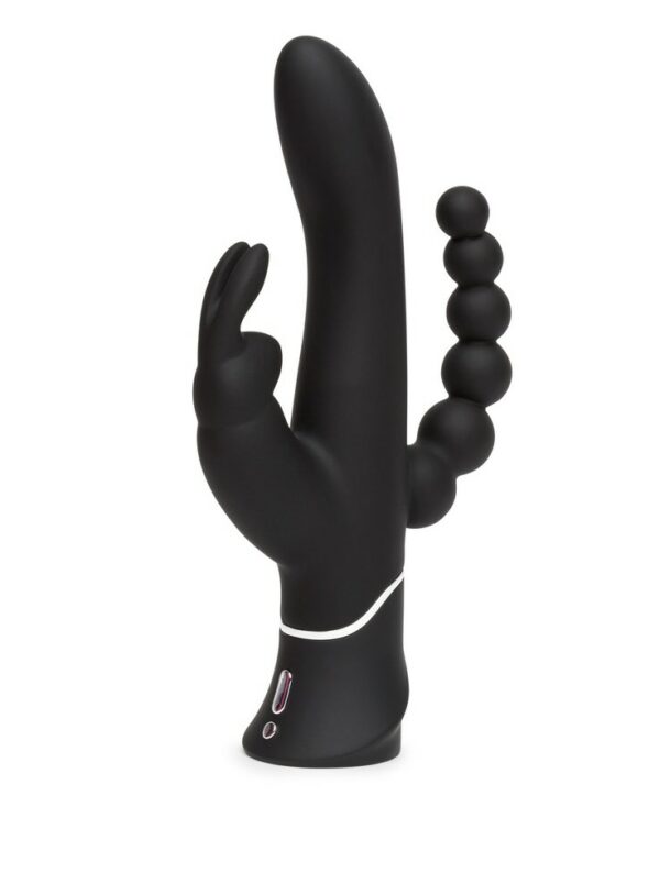 VIBRADOR HAPPY RABBIT TRIPLE CURVE BLACK - Imagen 5