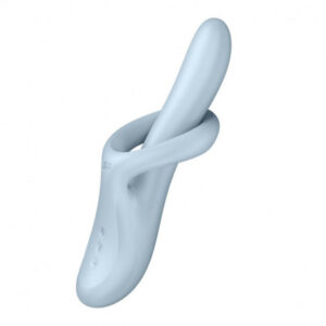 SATISFYER - HEAT FLEX 4 VIBRADOR EFECTO CALOR 12 VIBRACIONES AZUL