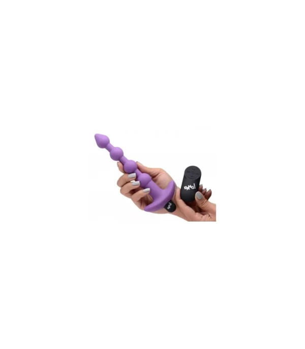 TIRA ANAL VIBRADORA USB C/ MANDO MORADA - Imagen 4