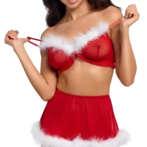 Set X-Mas Cottelli Lingerie | Lencería Navideña Sexy 3 Piezas