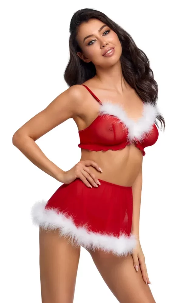 Set X-Mas Cottelli Lingerie | Lencería Navideña Sexy 3 Piezas - Imagen 3