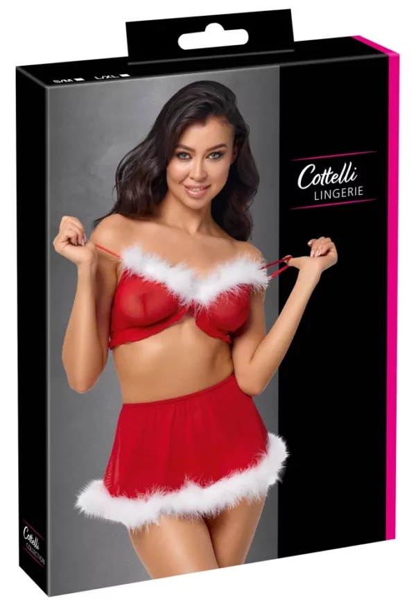 Set X-Mas Cottelli Lingerie | Lencería Navideña Sexy 3 Piezas - Imagen 7